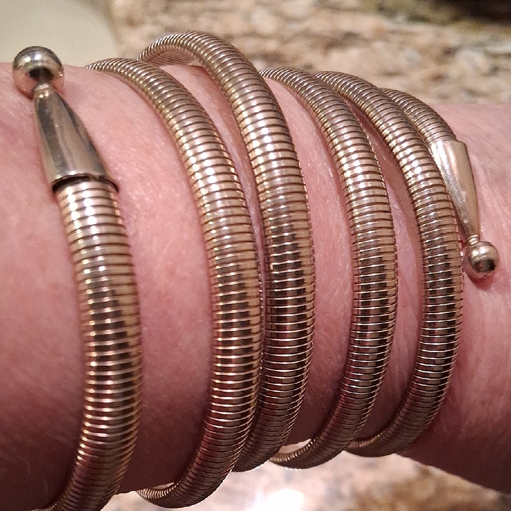 Goldtone Cleopatra Bangle